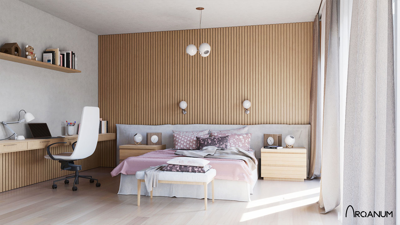Residential building in Torrent, bedroom